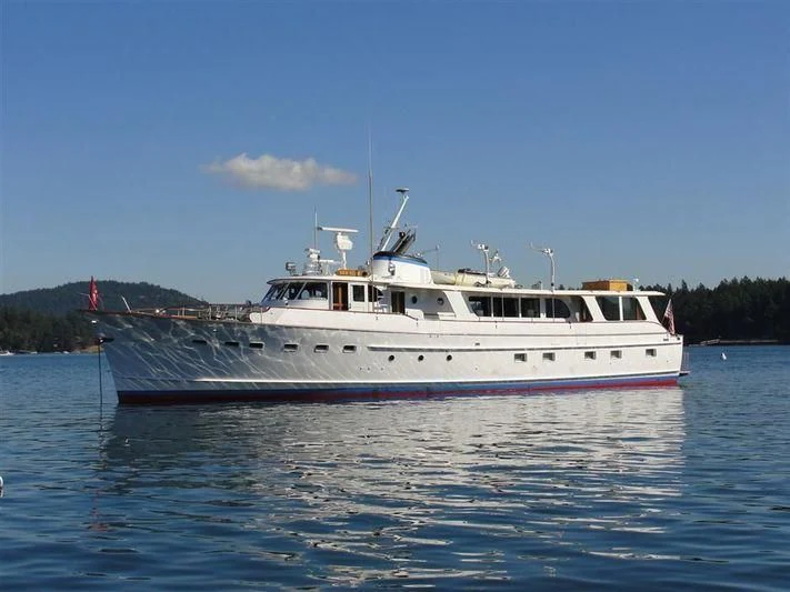 a boat on the water aboard SEA STAR Yacht for Sale