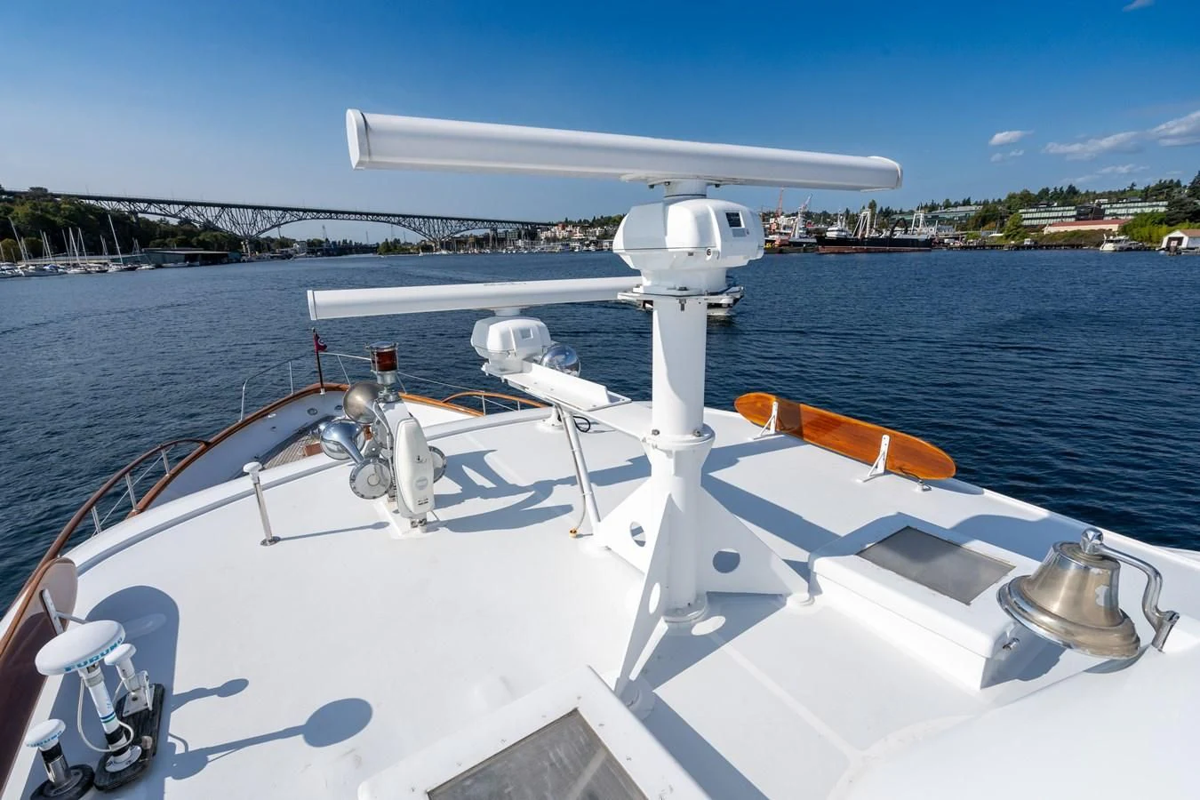 a boat on the water aboard SEA STAR Yacht for Sale