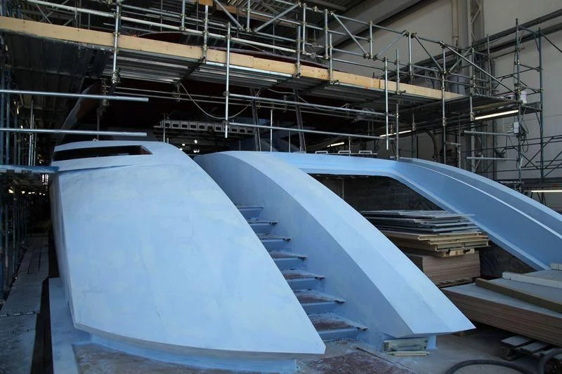 a large metal object aboard FLYING DAGGER III Yacht for Sale