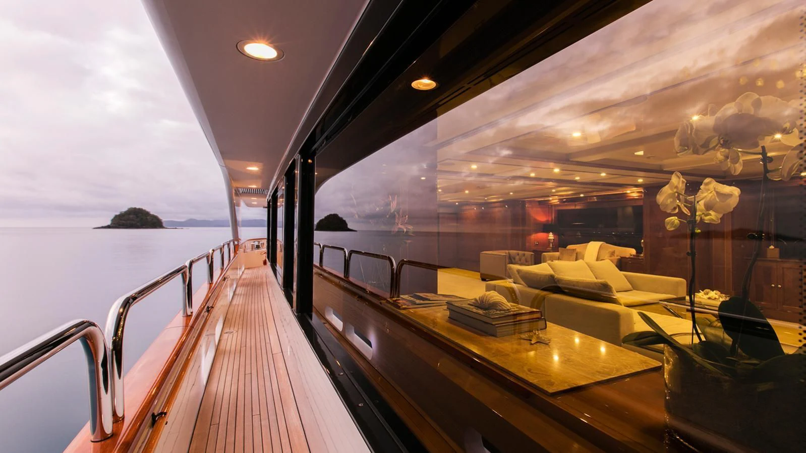 a boat on a body of water aboard THE STAR Yacht for Sale