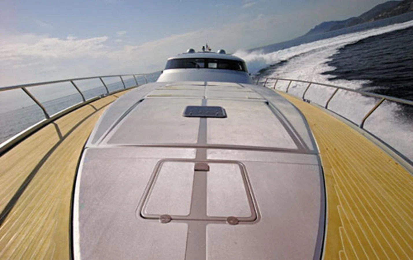 a high speed train on a road aboard CNM CONTINENTAL 80 Yacht for Sale