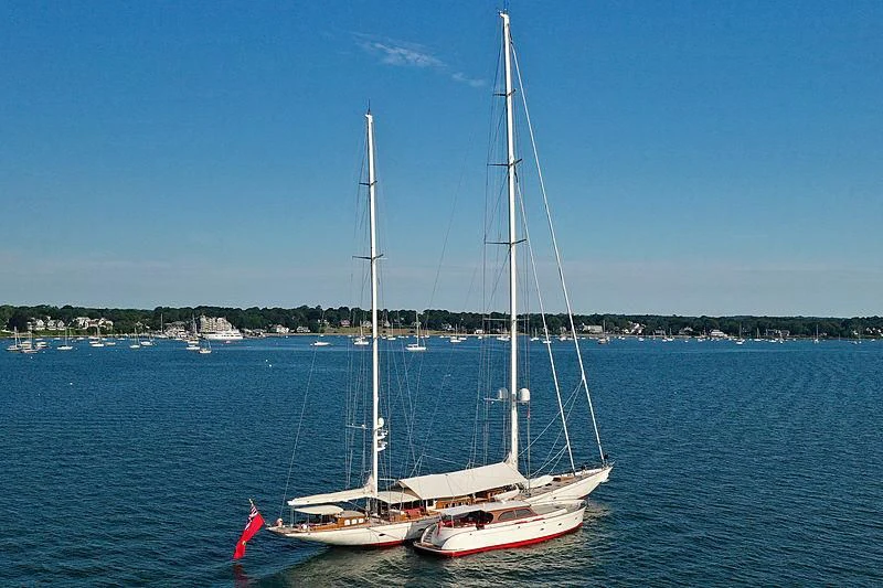a sailboat on the water aboard ADELE Yacht for Sale