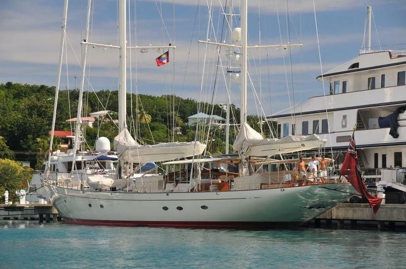 a boat with people on it aboard ADELE Yacht for Sale