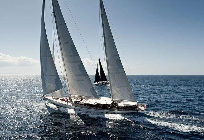 a sailboat on the water aboard ADELE Yacht for Sale