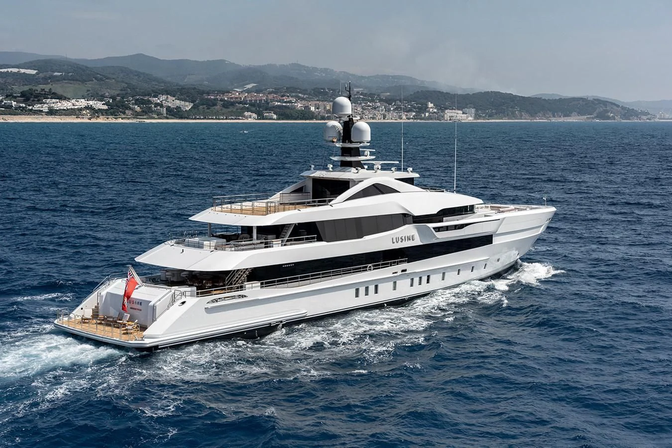 a boat on the water aboard LUSINE Yacht for Sale