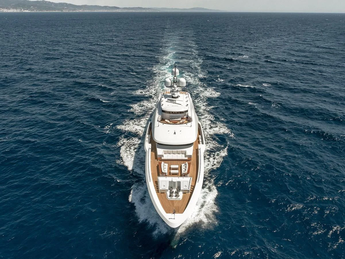 a ship on the water aboard LUSINE Yacht for Sale
