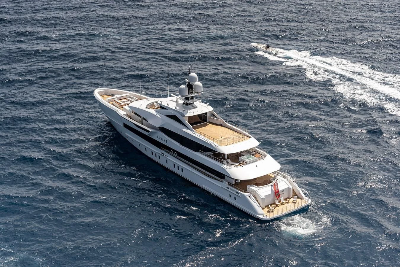 a boat on the water aboard LUSINE Yacht for Sale