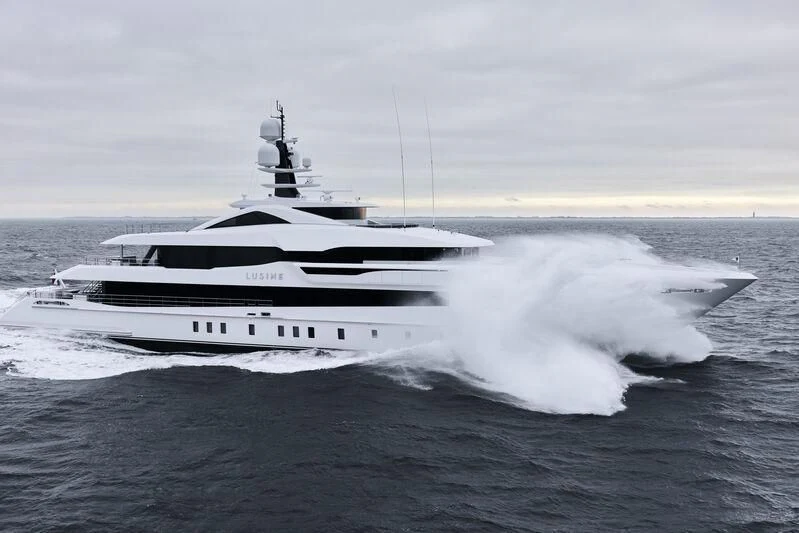 a boat on the water aboard LUSINE Yacht for Sale