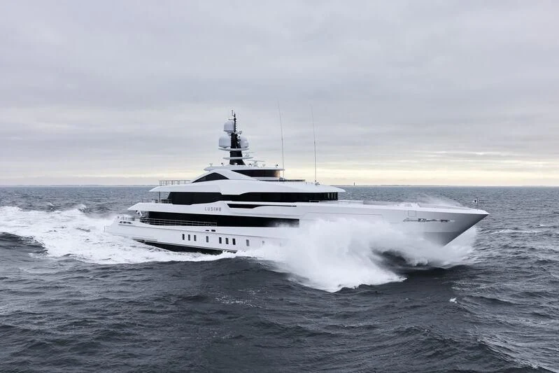 a boat on the water aboard LUSINE Yacht for Sale
