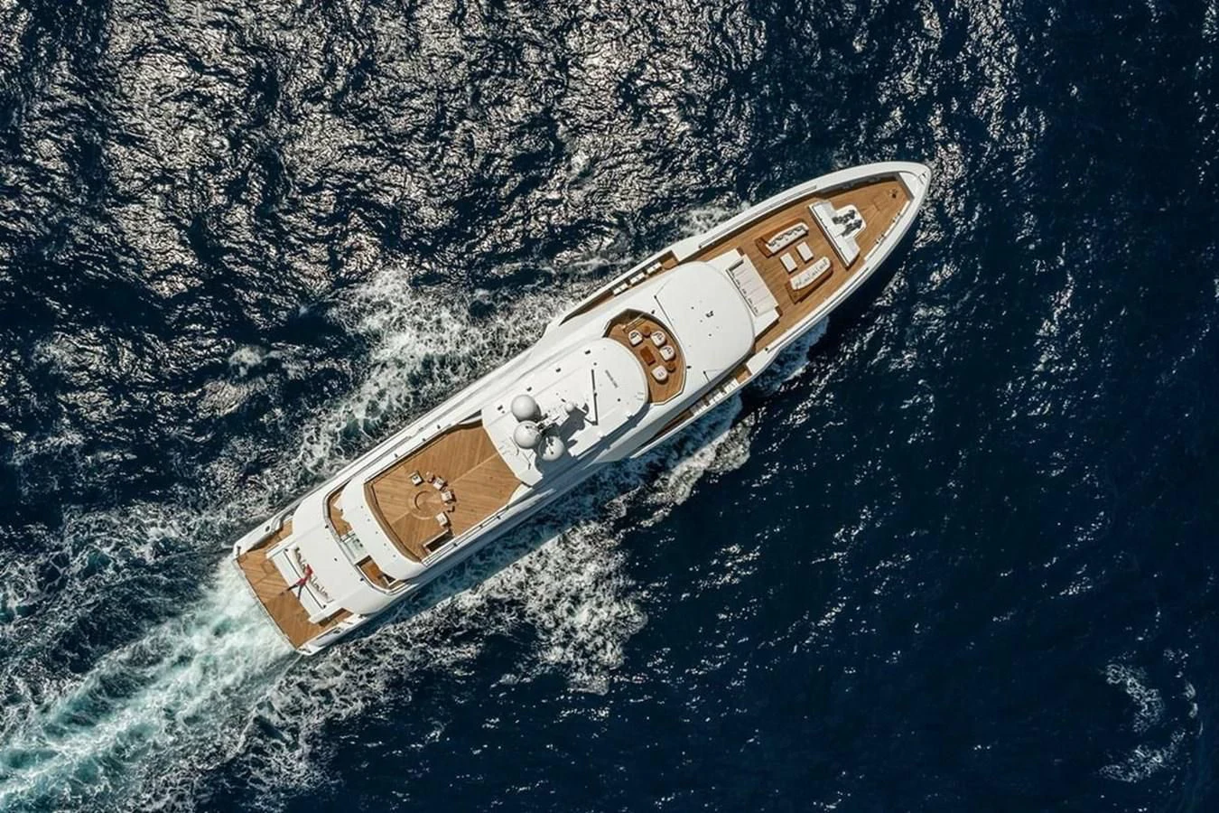 a satellite in space aboard LUSINE Yacht for Sale