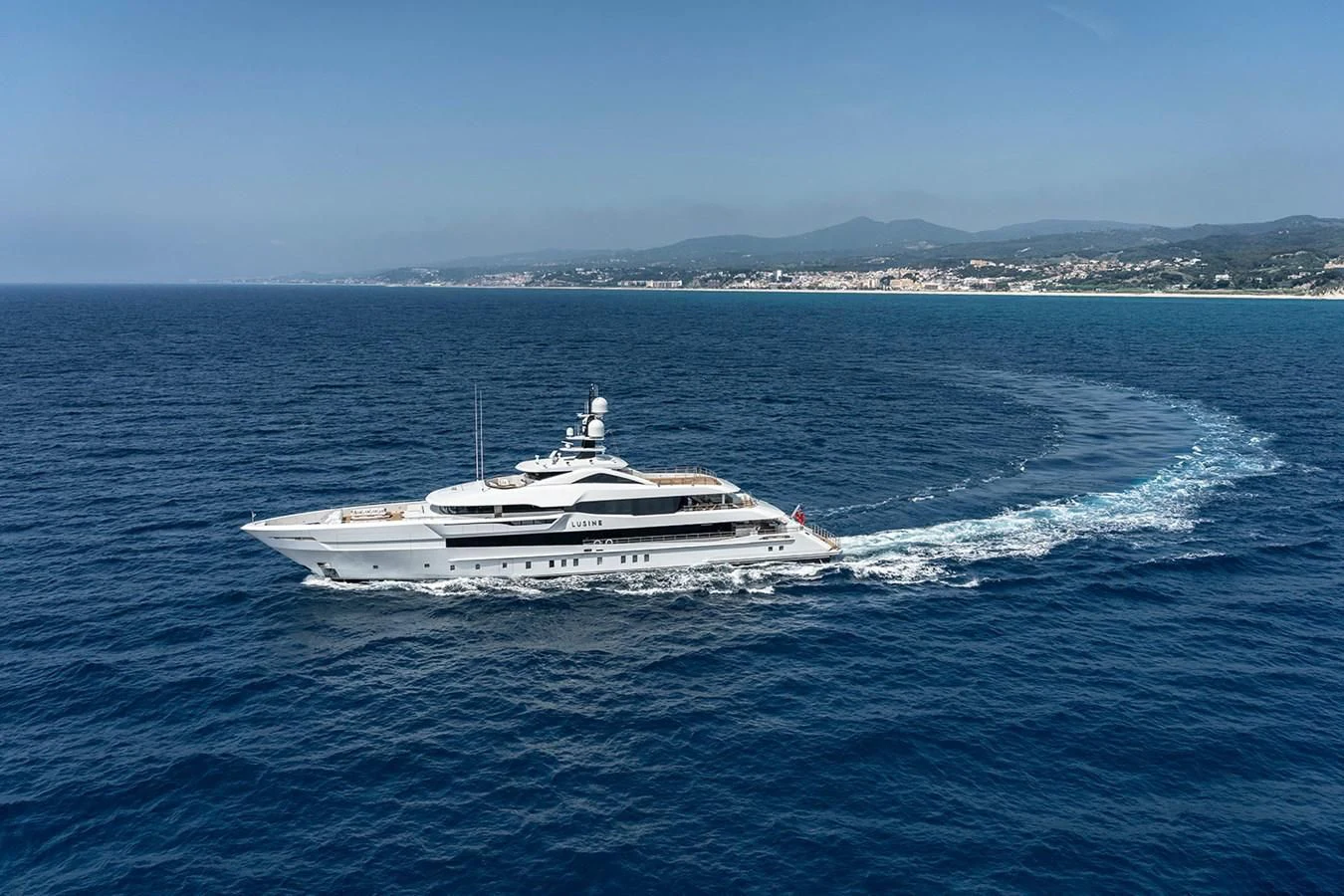 a boat on the water aboard LUSINE Yacht for Sale