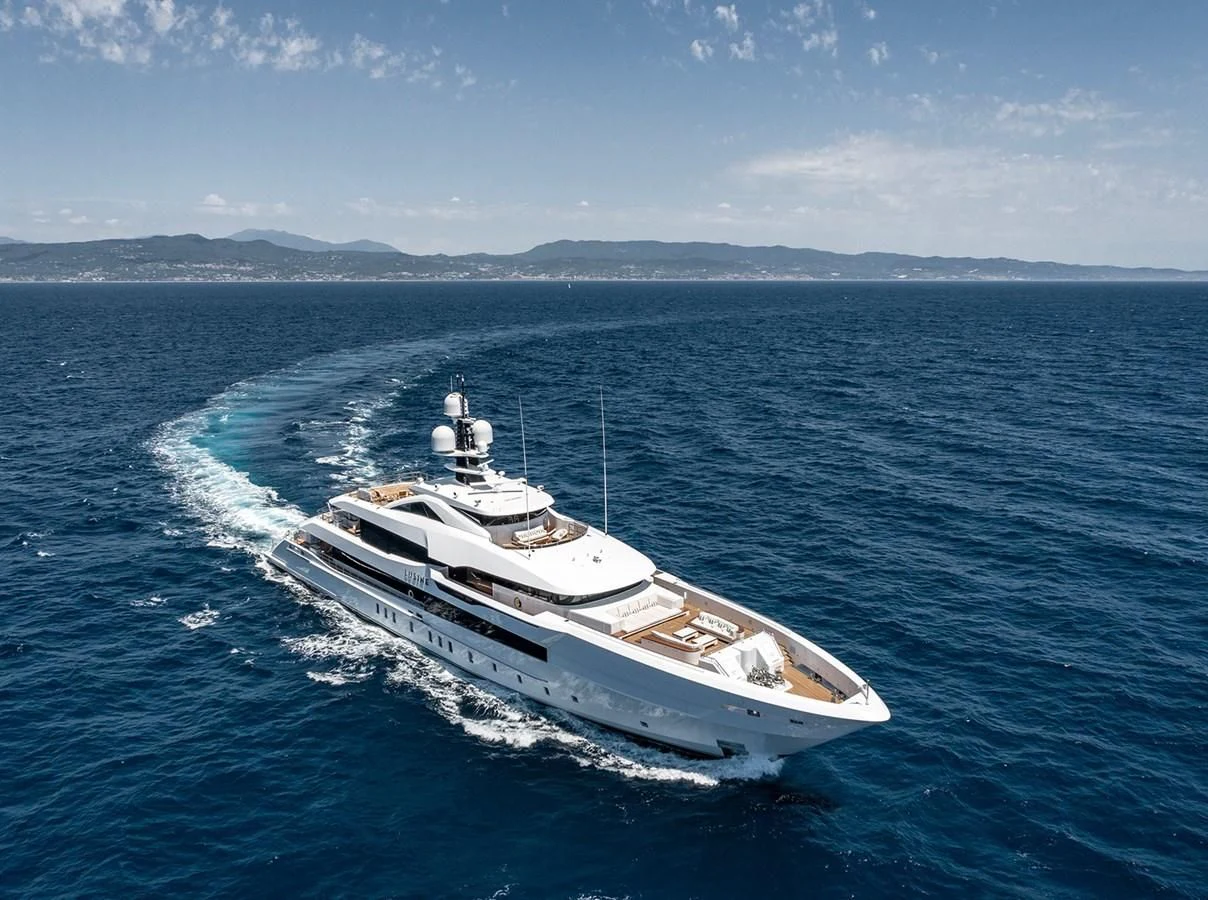 a boat on the water aboard LUSINE Yacht for Sale