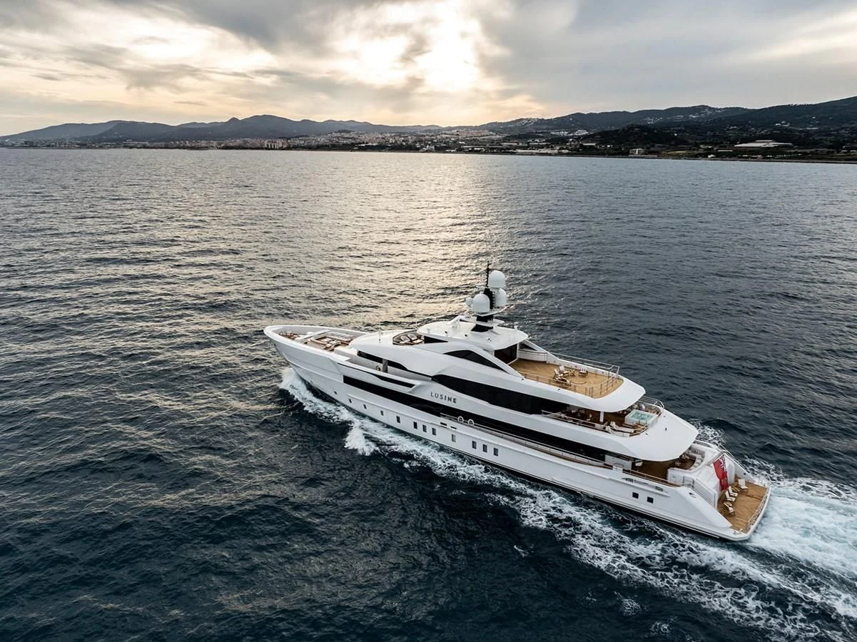 a boat in the water aboard LUSINE Yacht for Sale