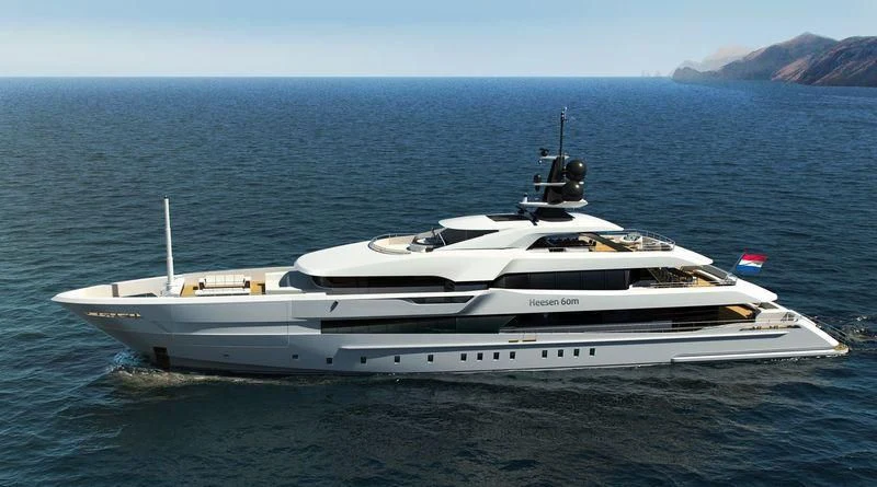 a white yacht on the water aboard LUSINE Yacht for Sale
