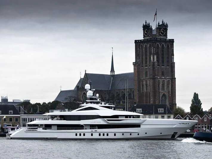 a boat in the water aboard LUSINE Yacht for Sale