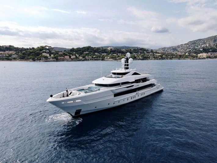 a boat in the water aboard LUSINE Yacht for Sale