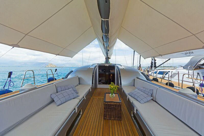 inside of a boat aboard MELITI Yacht for Sale