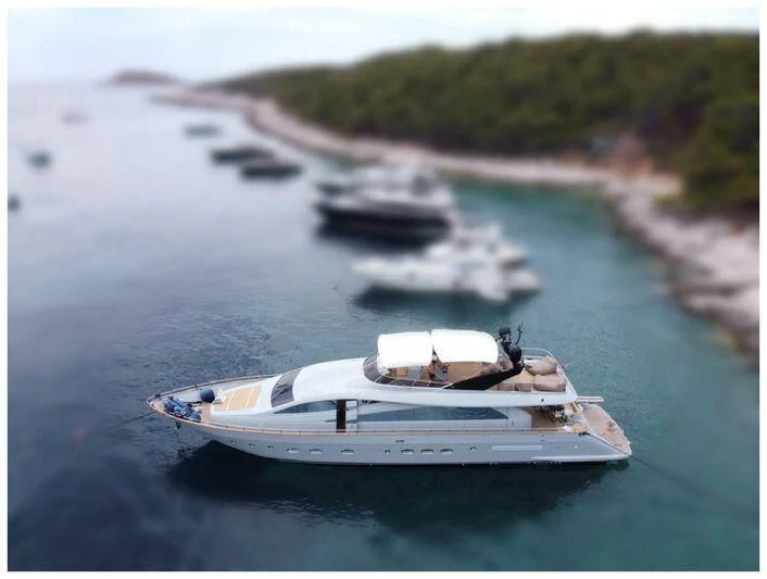 a boat on the water aboard MONKEY BUSINESS Yacht for Sale