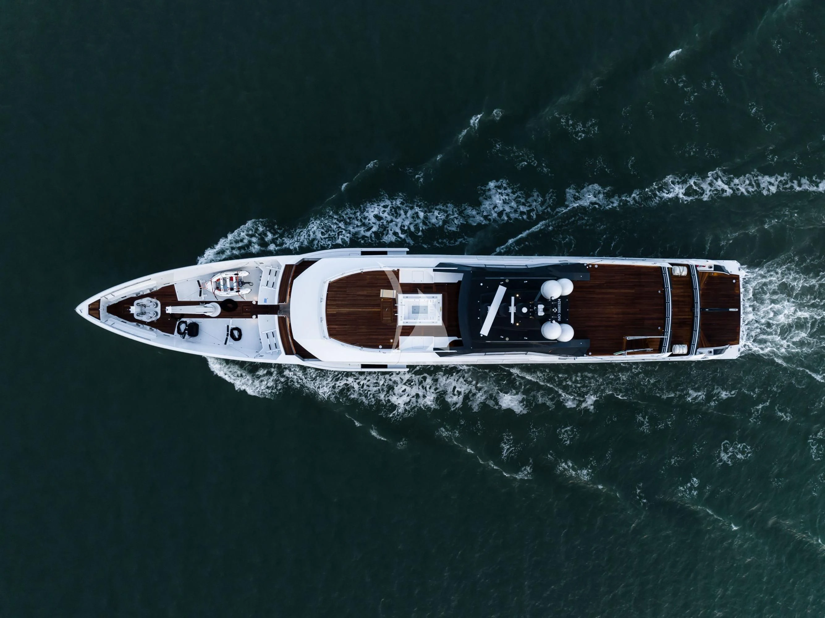 a boat in the water aboard ENTOURAGE Yacht for Sale
