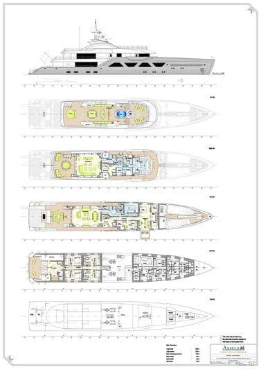 diagram aboard ENTOURAGE Yacht for Sale