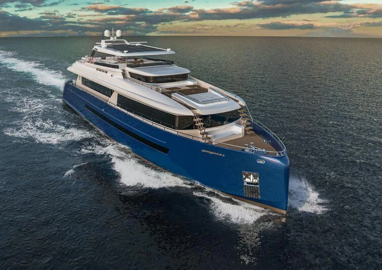 a boat on the water aboard DESTINATION ONE Yacht for Sale