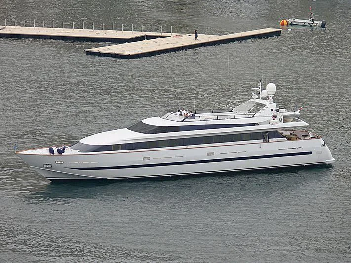 a white yacht in the water aboard ALTAMAREA I Yacht for Sale