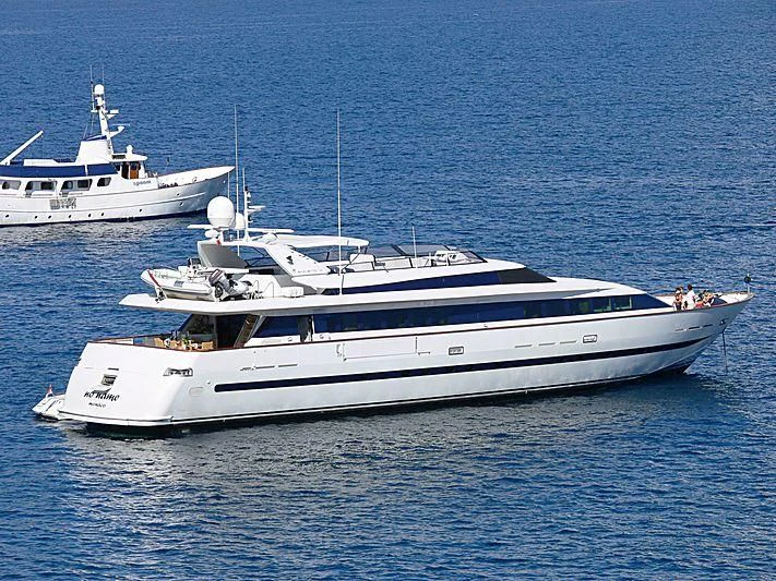 a couple of white yachts in the water aboard ALTAMAREA I Yacht for Sale