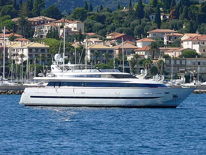 a white yacht in the water aboard ALTAMAREA I Yacht for Sale