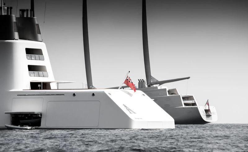 a large white boat in the water aboard A Yacht for Sale