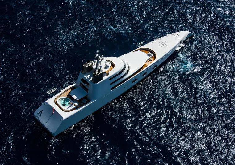 a space ship in space aboard A Yacht for Sale