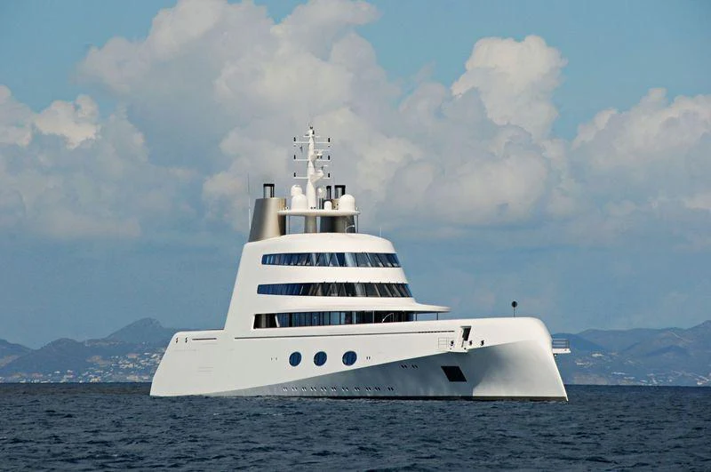 a white yacht in the water aboard A Yacht for Sale
