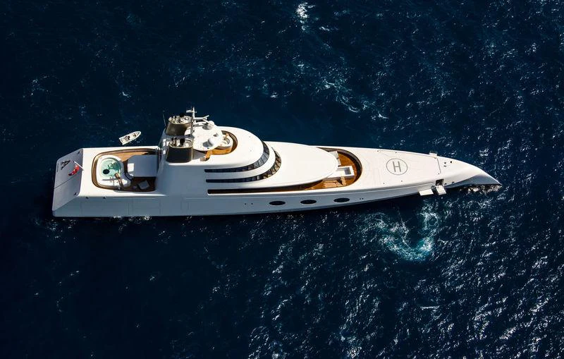 a space ship in space aboard A Yacht for Sale