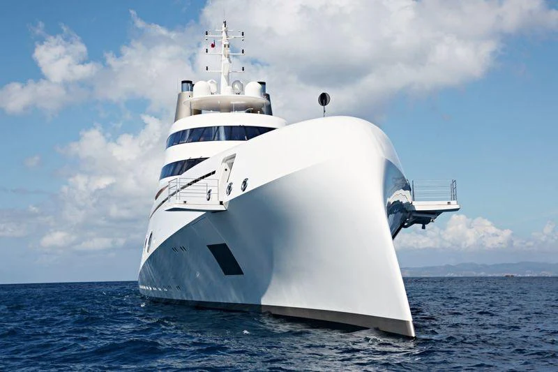a white boat in the water aboard A Yacht for Sale