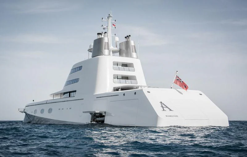 a white yacht in the water aboard A Yacht for Sale
