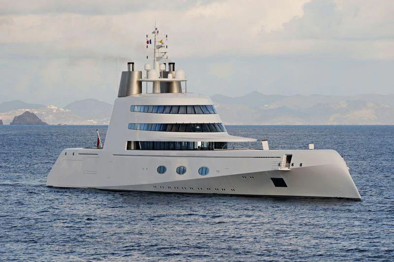 a white yacht in the water aboard A Yacht for Sale