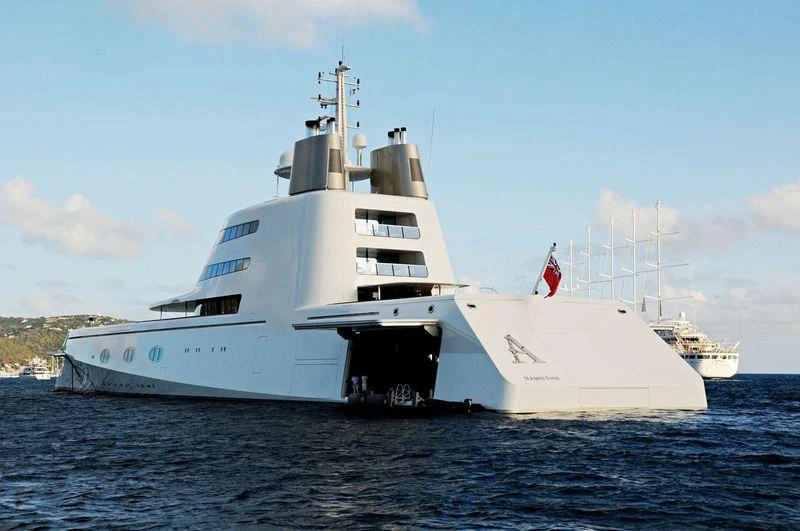 a large white ship in the water aboard A Yacht for Sale