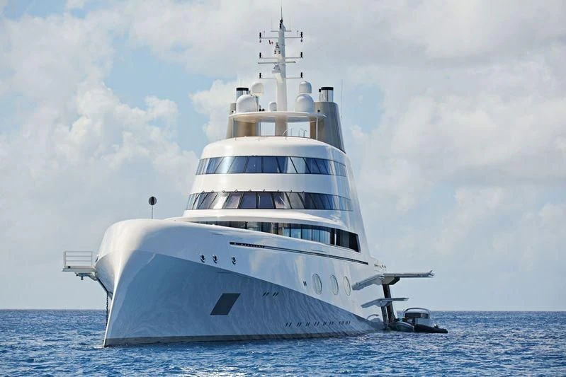 a white yacht in the water aboard A Yacht for Sale