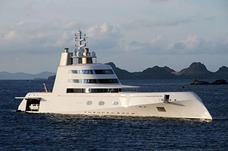 a white yacht in the water aboard A Yacht for Sale