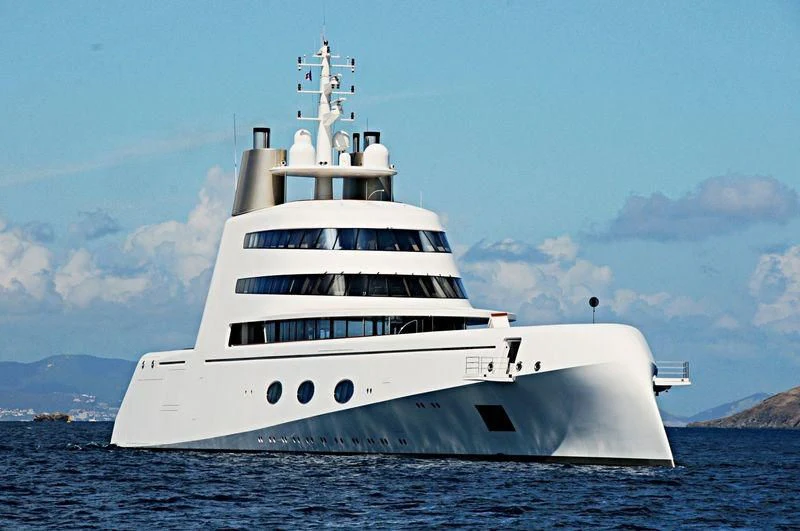 a white yacht in the water aboard A Yacht for Sale