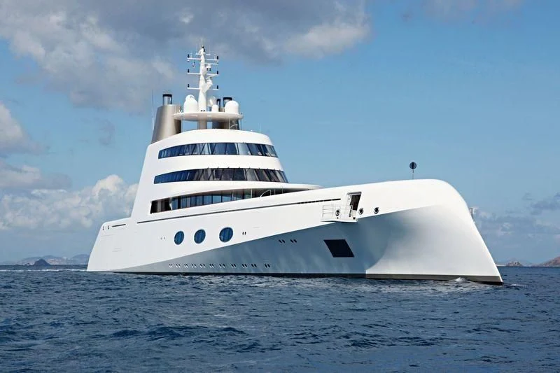 a white ship in the water aboard A Yacht for Sale