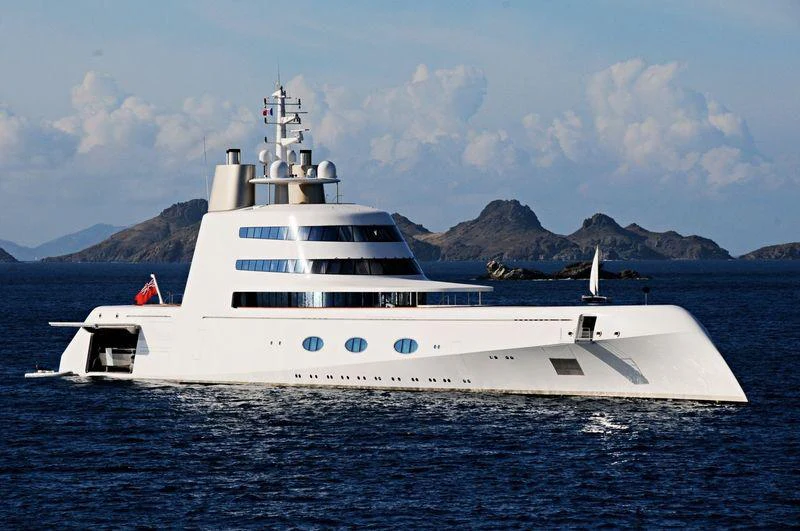 a white yacht in the water aboard A Yacht for Sale