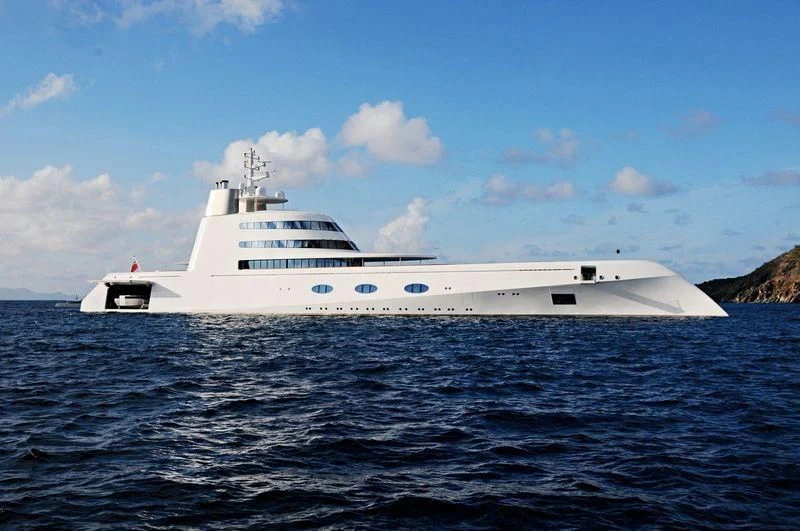 a white yacht in the water aboard A Yacht for Sale