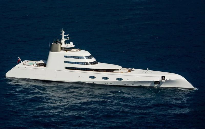 a white yacht in the water aboard A Yacht for Sale