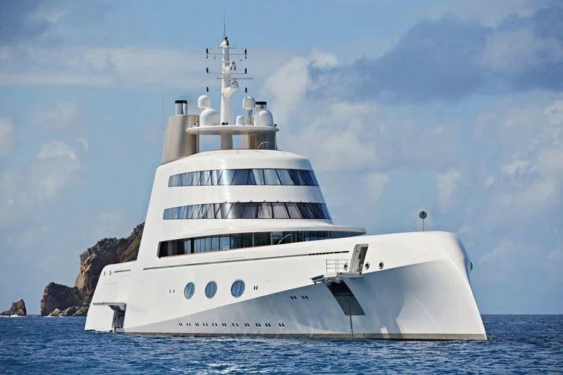 a white yacht on the water aboard A Yacht for Sale