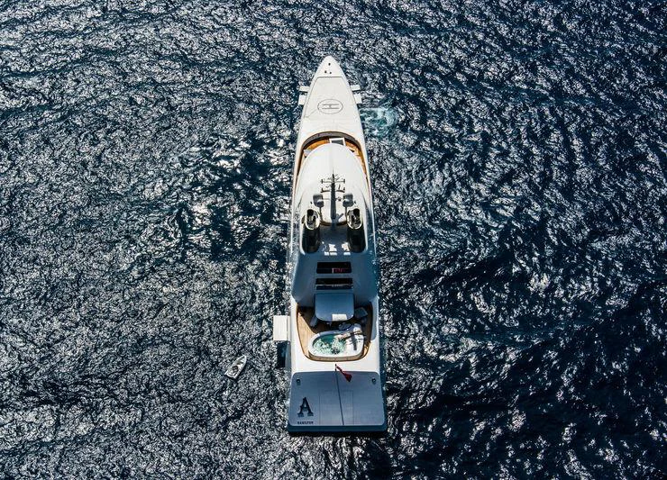 a space shuttle on a surface aboard A Yacht for Sale