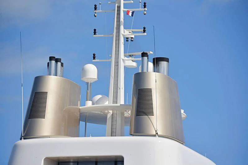 a close-up of a machine aboard A Yacht for Sale