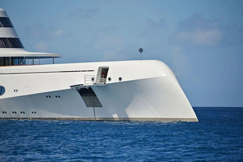 a white boat in the water aboard A Yacht for Sale