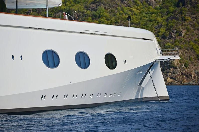 a white boat on the water aboard A Yacht for Sale
