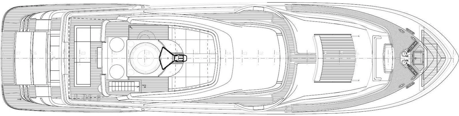 diagram, engineering drawing aboard ZEN Yacht for Sale