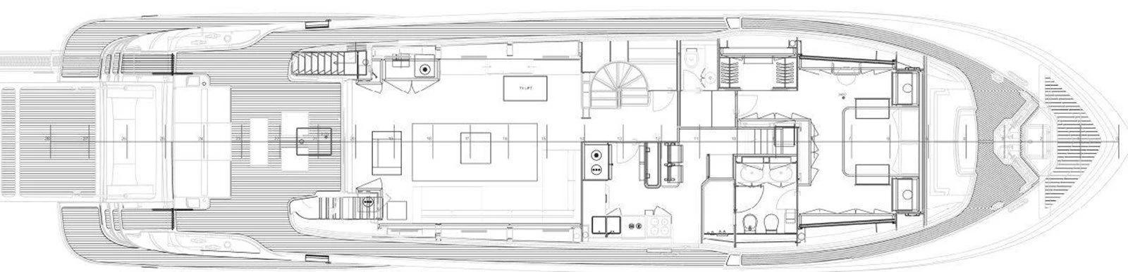 a large building with a lot of windows aboard ZEN Yacht for Sale